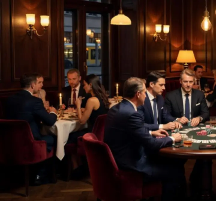 Elegancka restauracja z atmosferą pokerowego lounge w POLSKA AFTER DARK